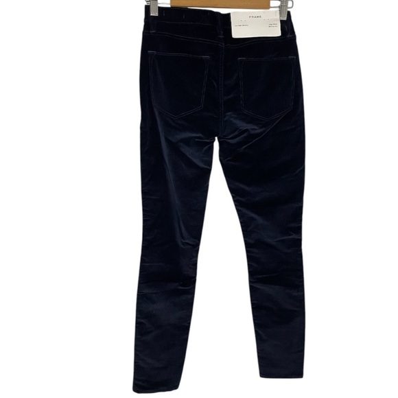✨NWT Frame Navy Blue Le High Skinny High Rise Corduroy Pants Jeans Size 25 - Picture 9 of 11